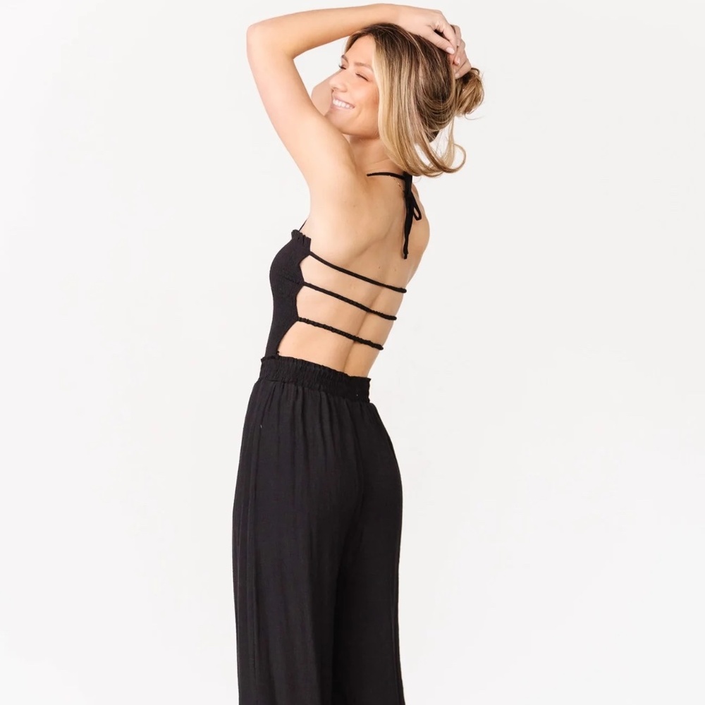 Baltic Born - Virgo Smocked Jumpsuit  Brand New